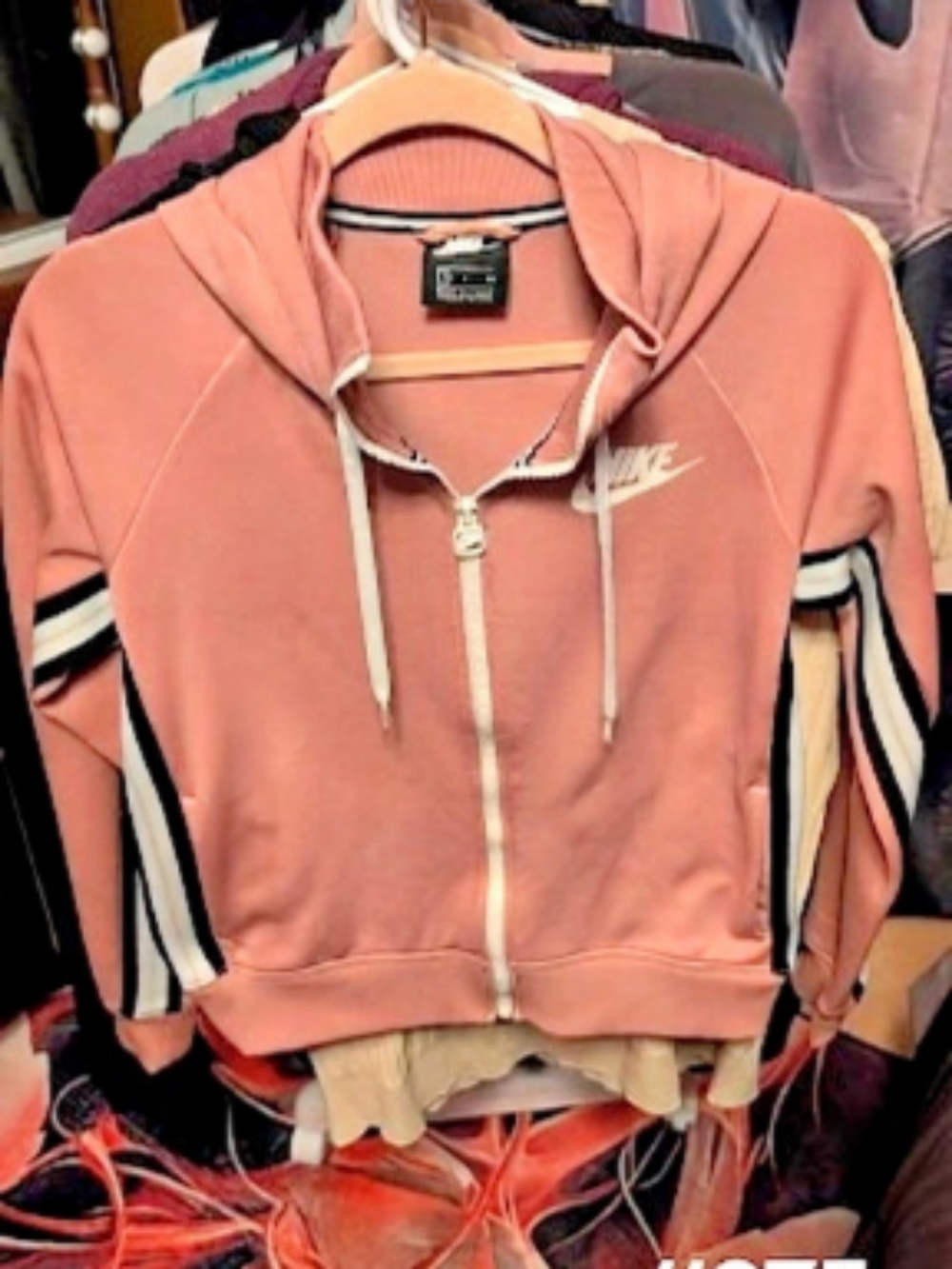 Nike Pink Full-Zip Hoodie Size Small